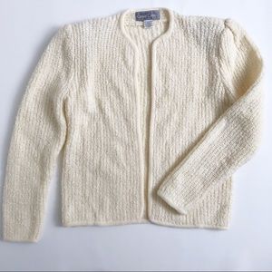 Vintage Casual Corner Cream Cardigan L
